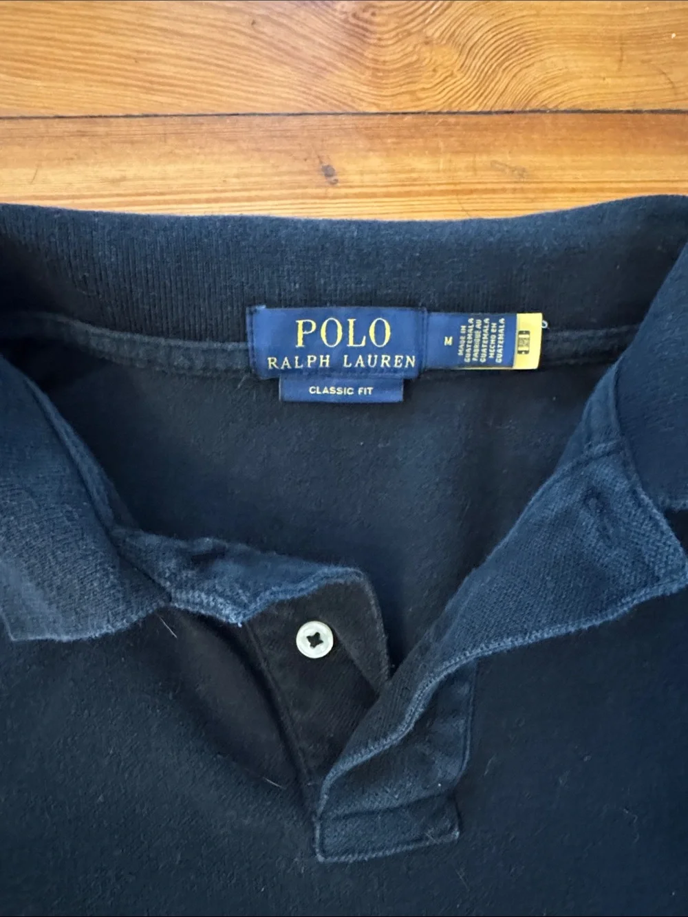 Ralph Lauren Black Classic Fit Long Sleeve Polo